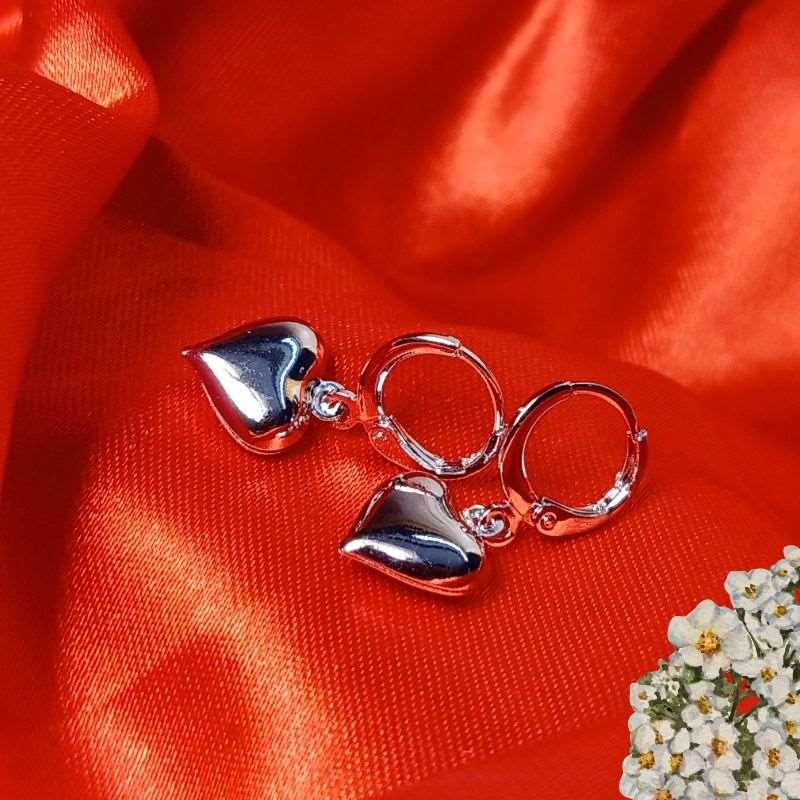 Heart Kanbali Drop Earrings