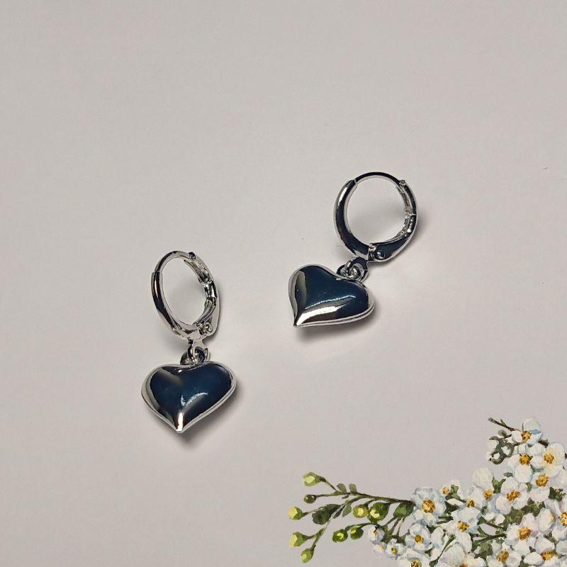 Heart Kanbali Drop Earrings