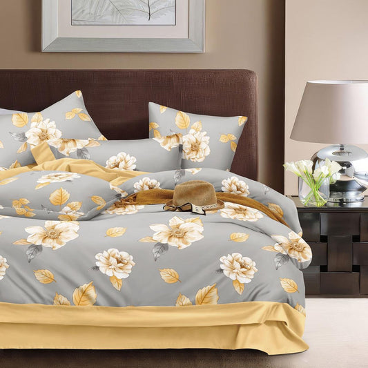 Designer Bedding Set – Double Bed, Glace Cotton, Pillow Covers, Gift Box