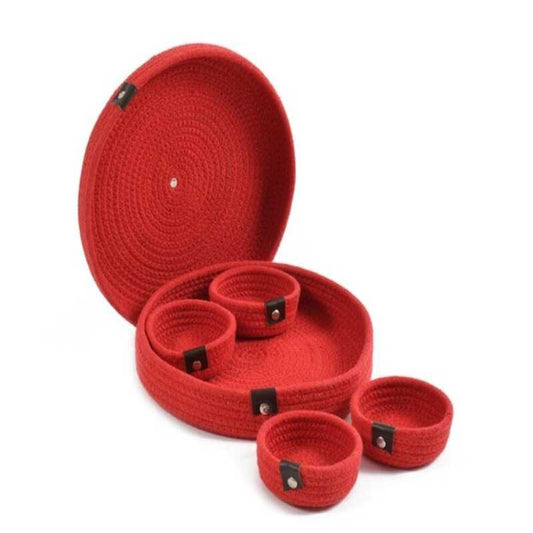 Durable Rope Dry Fruit Tray Set – Kitchen Organizer Essential